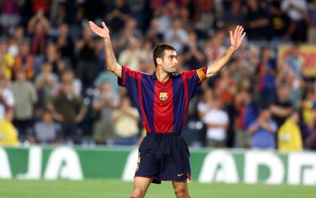 Pep Guardiola en el Barça B