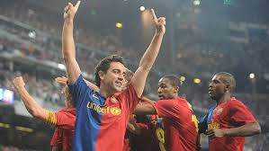 Xavi asistencia a Messi