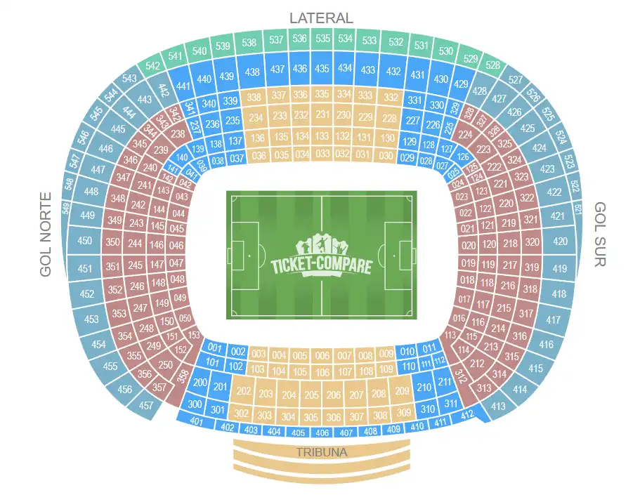 Mapa del Camp Nou